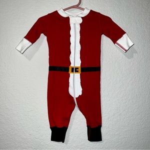 Hanna Andersson Santa zip up pajamas